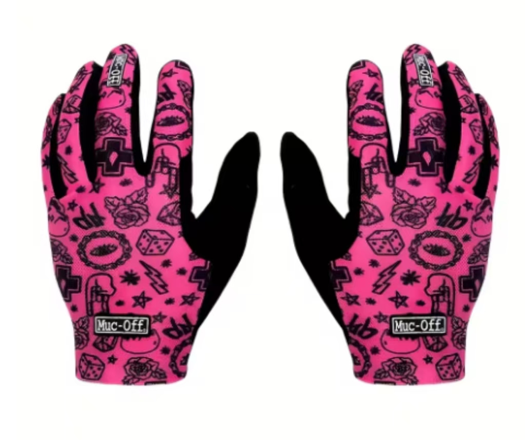 Outdoor Sports Adventure - Cool Patterned Long Finger Cycling Gloves