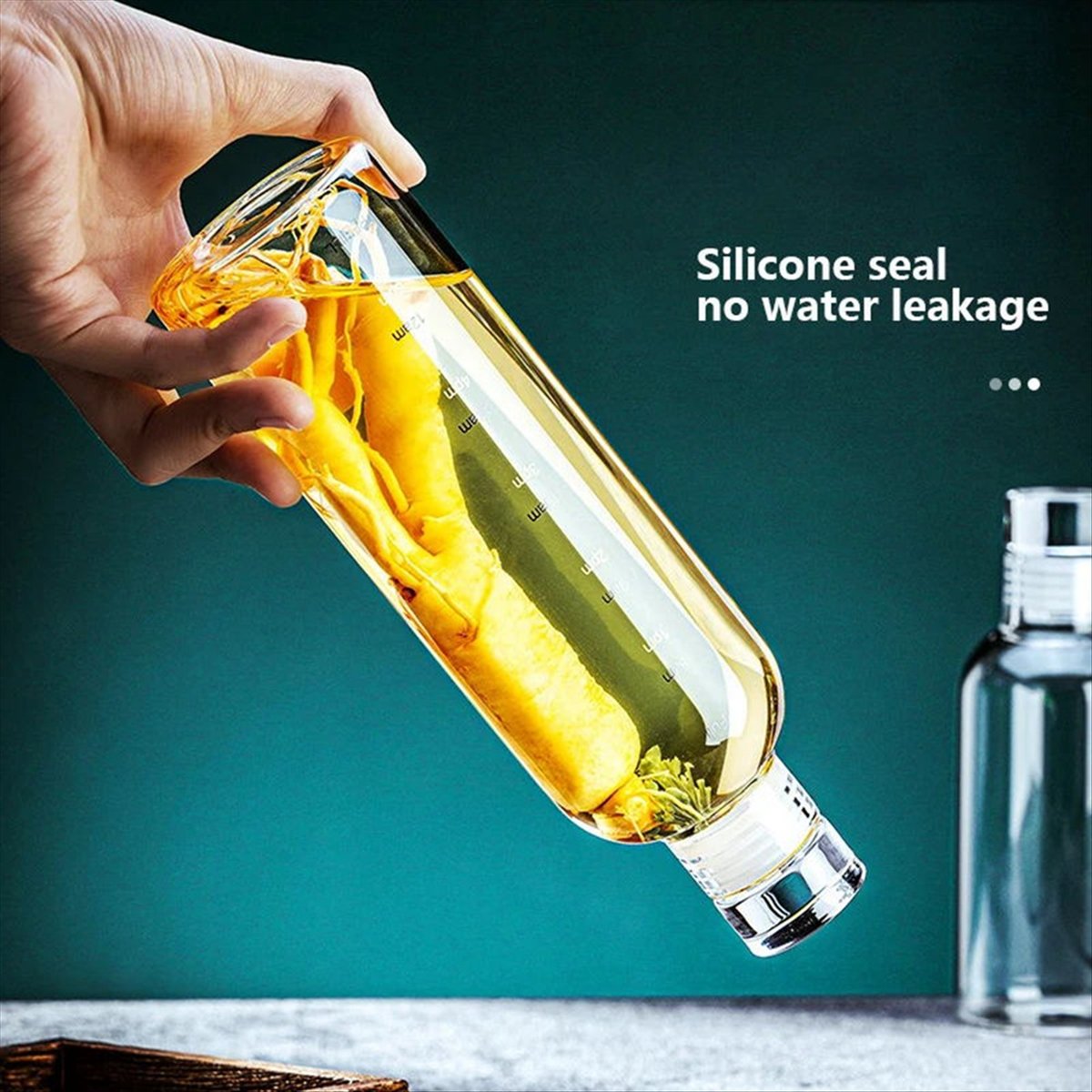 Outdoor Sport Glass Water Bottle - Okay 1000ml Glass Sport Water Bottle