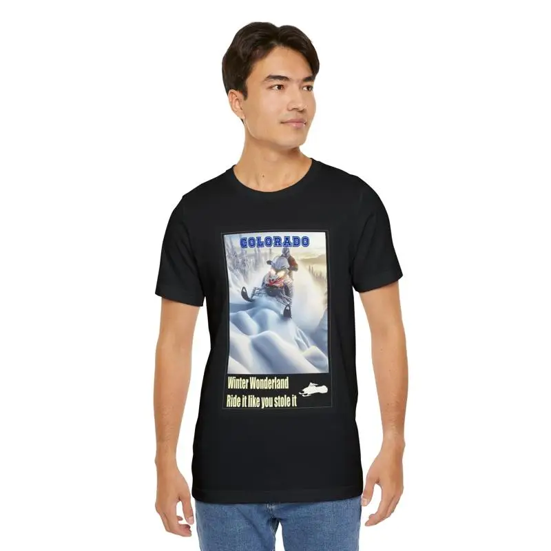 Outdoor Sports Adventure - Snowmoble Winter Sports Adventures Jersey T