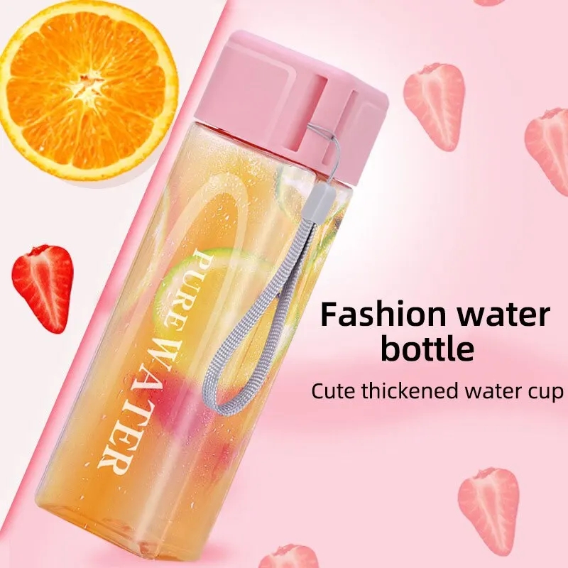450ml,1 Pcs Clear Square Drink - Outdoor Sport Glass Water Bottle review and price