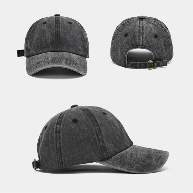 Baseball Cap Washed Denim Men  - Outdoor Sport Hat review and price