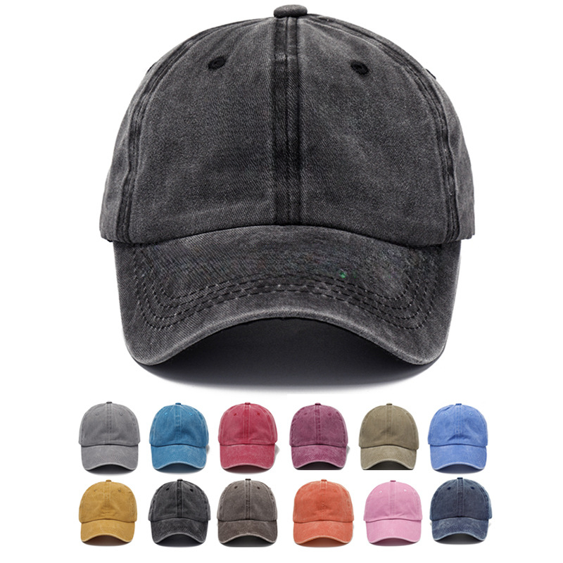 Baseball Cap Washed Denim Men  - Outdoor Sport Hat review and price