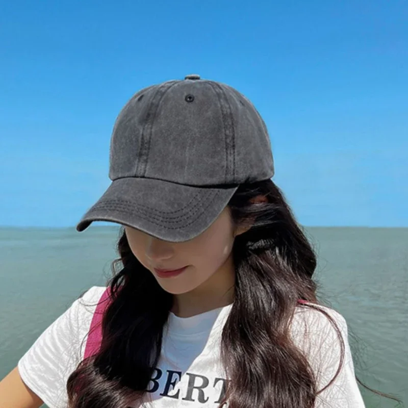 Baseball Cap Washed Denim Men  - Outdoor Sport Hat review and price
