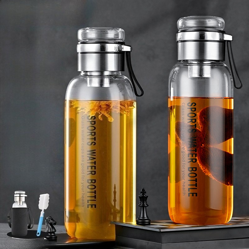 1.0/1.2 L Glass Water Bottle w - Outdoor Sport Glass Water Bottle review and price