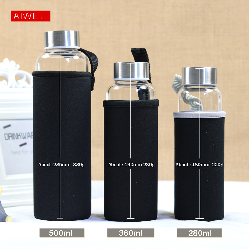 AIWILL Hot Selling Glass Sport - Outdoor Sport Glass Water Bottle review and price